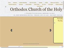 Tablet Screenshot of holycrossmedford.org